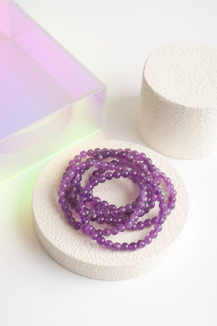 Beaded Bracelet - Amethyst Quartz