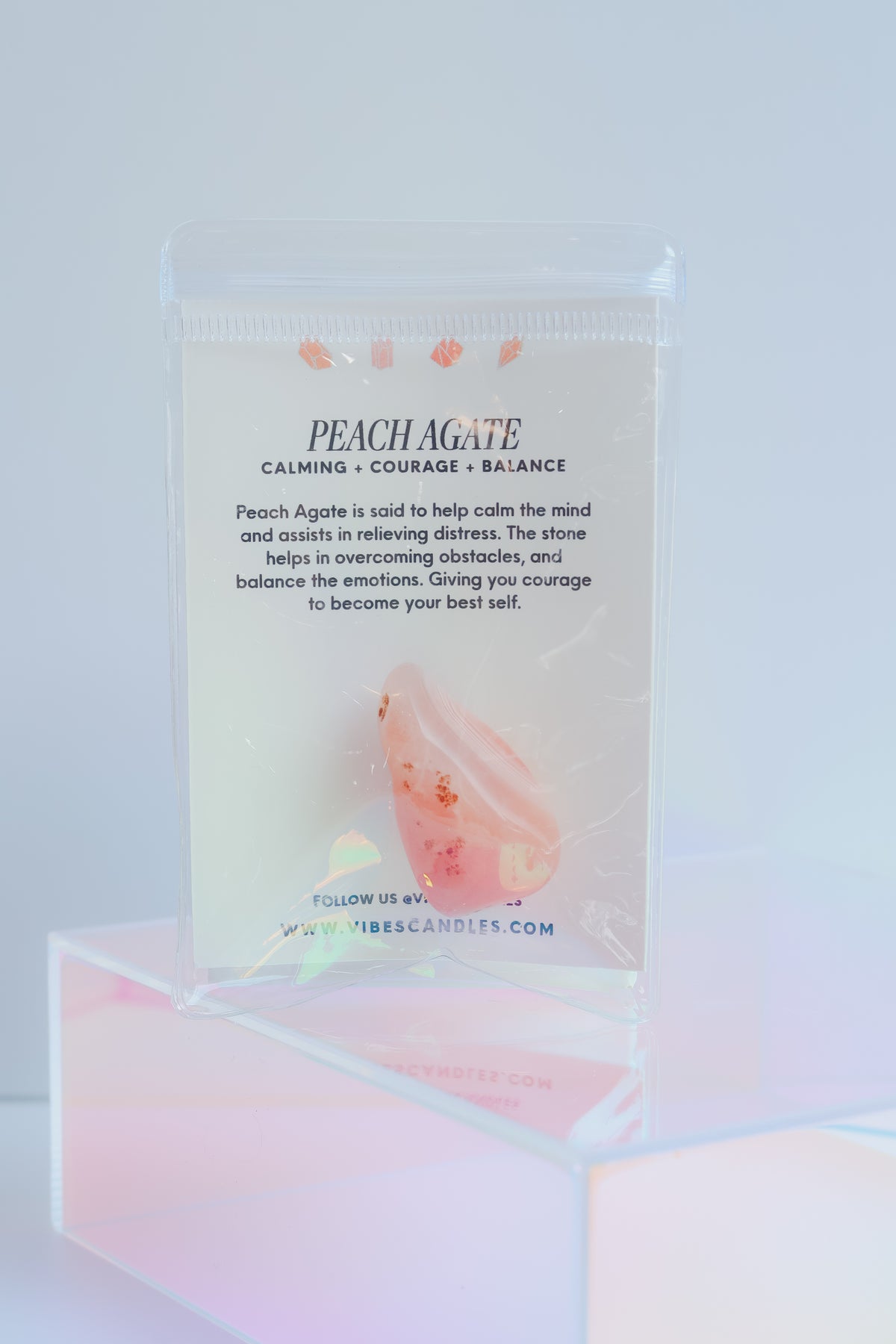 Polished Crystal - Peach Agate