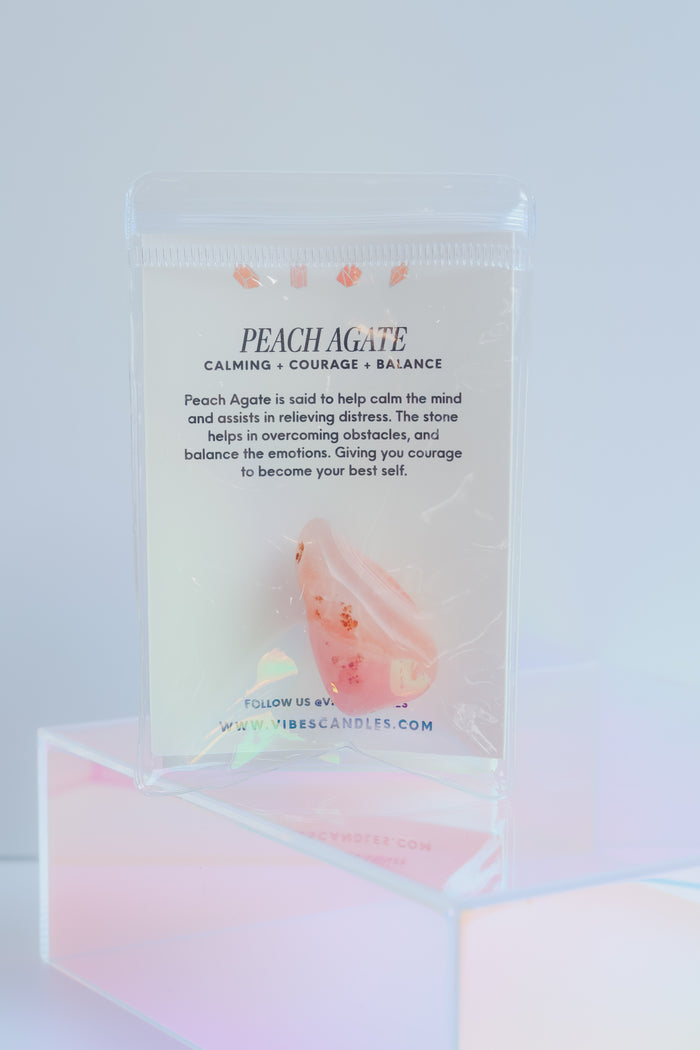 Polished Crystal - Peach Agate