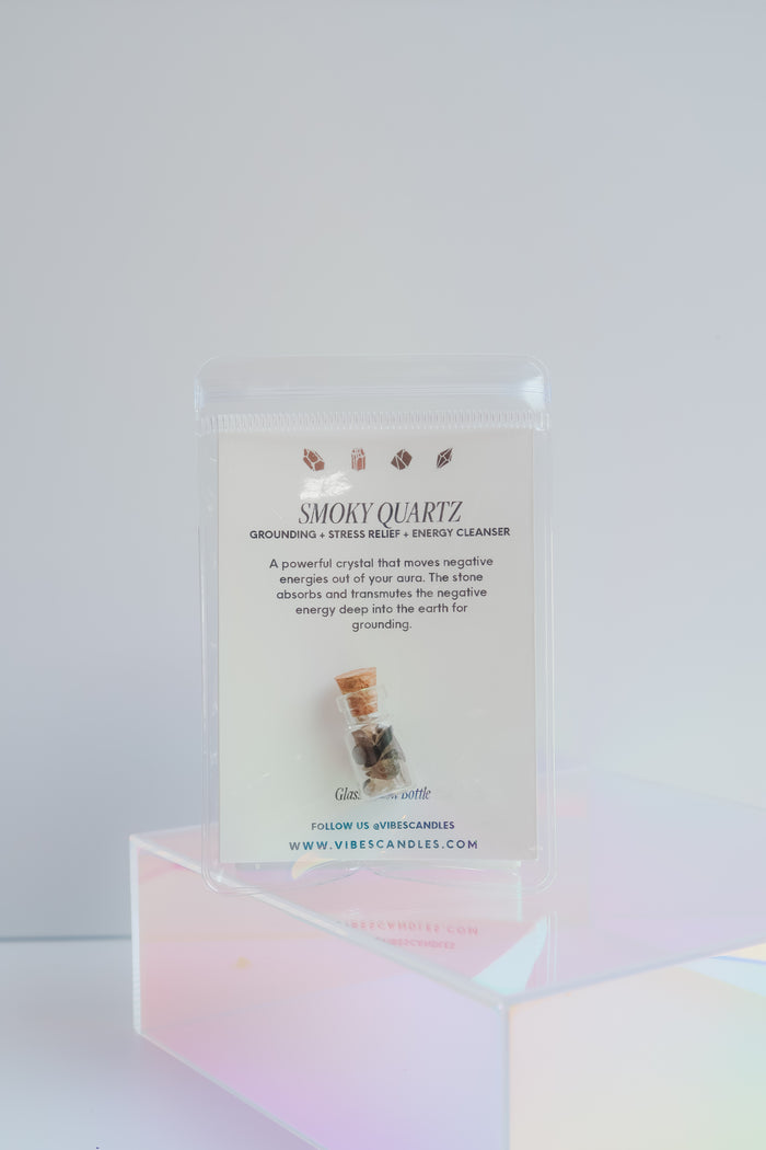 Mini Crystal Potion Bottle - Smoky Quartz