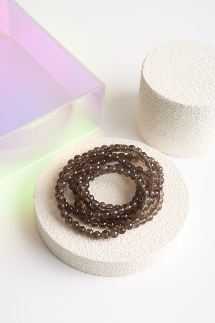 Beaded Bracelet - Smoky Quartz