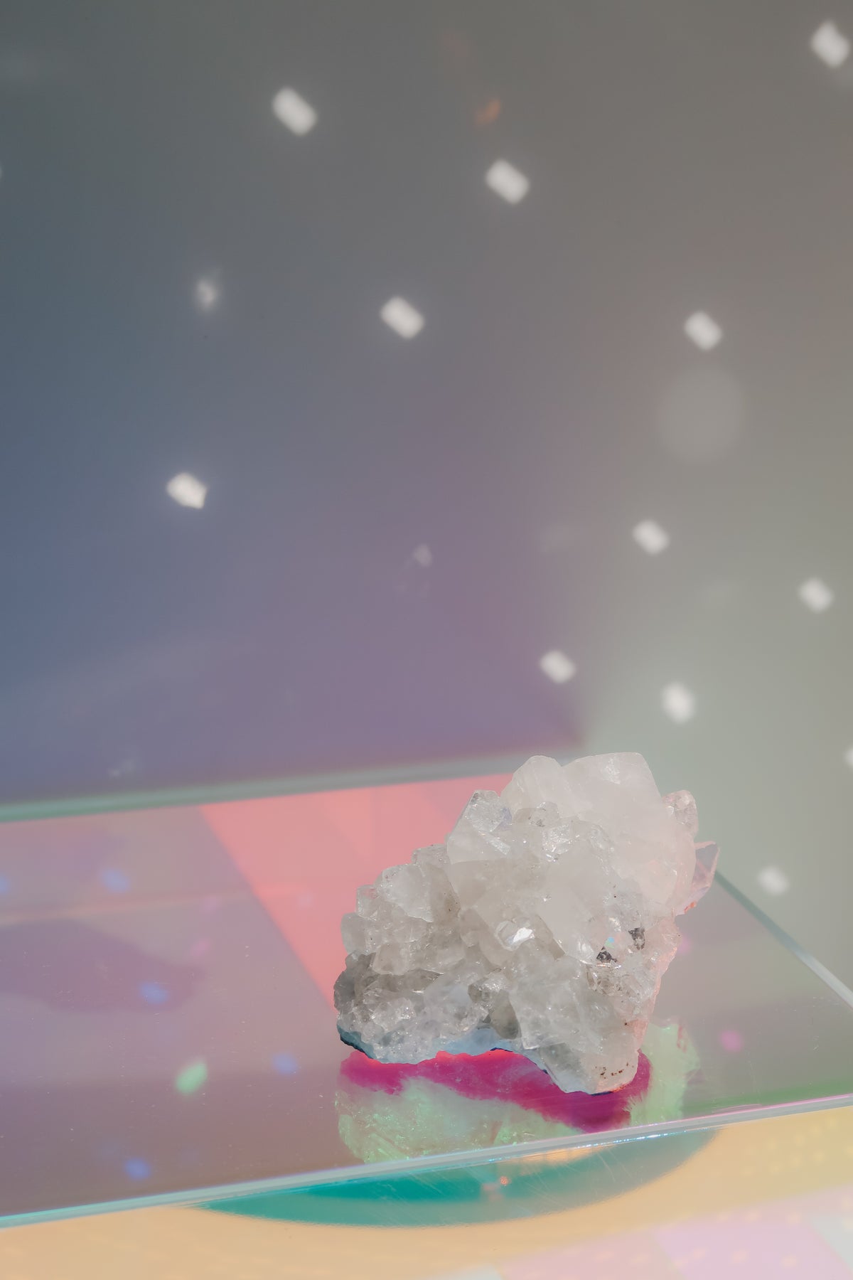 Diamond Apophyllite + Chalcedony Crystal