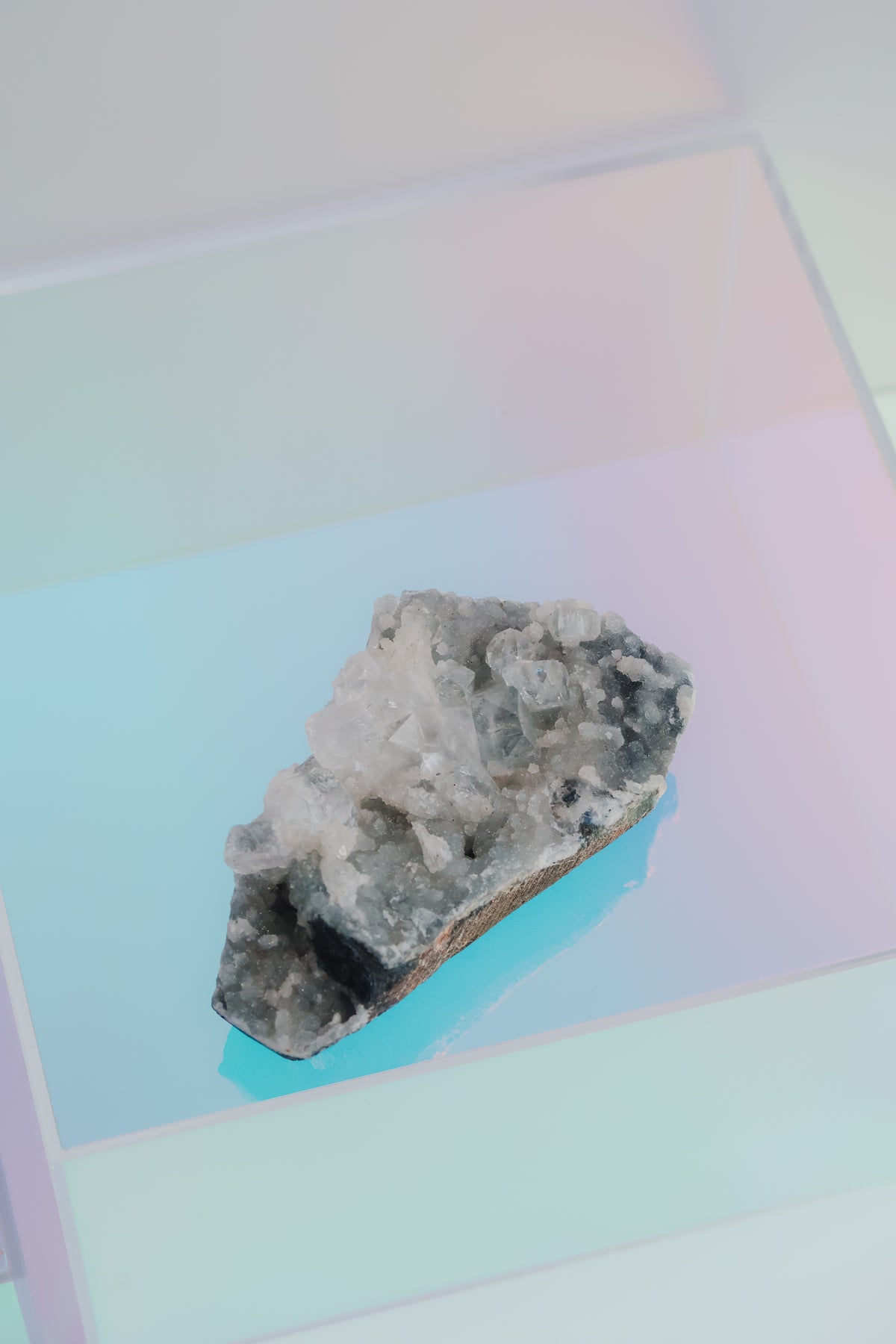 Chalcedony + Apophyllite + Zeolite Crystal