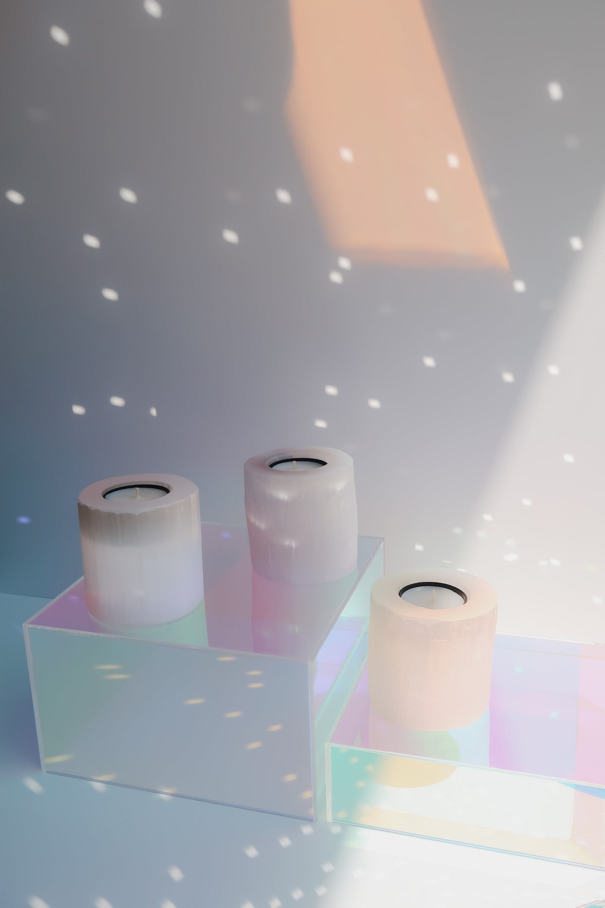 Tealight Candle Holder - Selenite