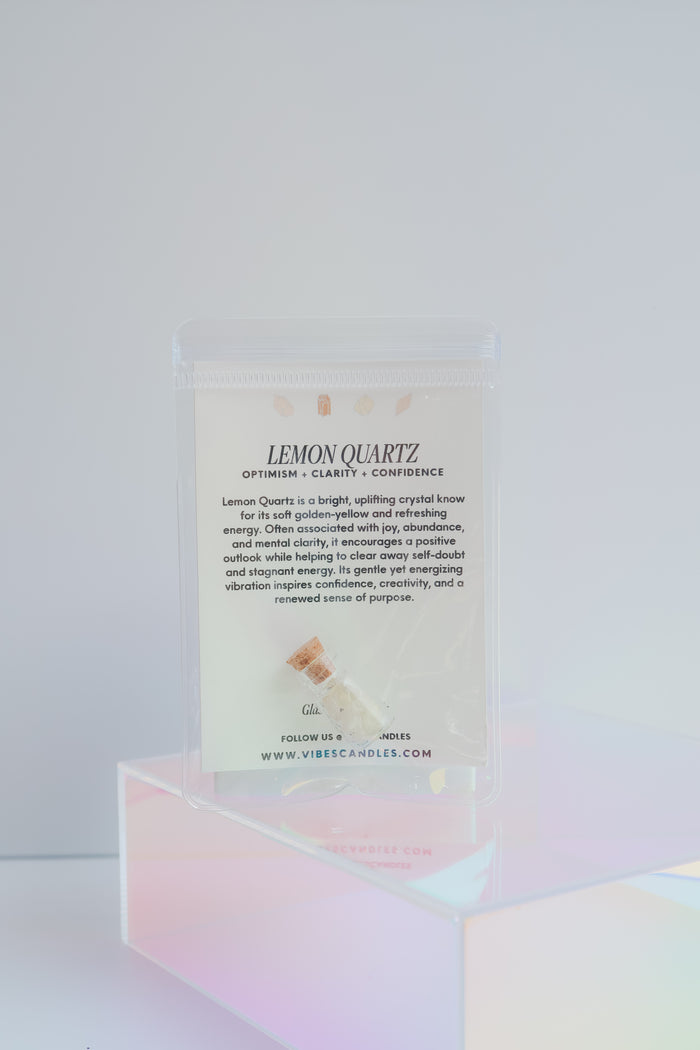 Mini Crystal Potion Bottle - Lemon Quartz