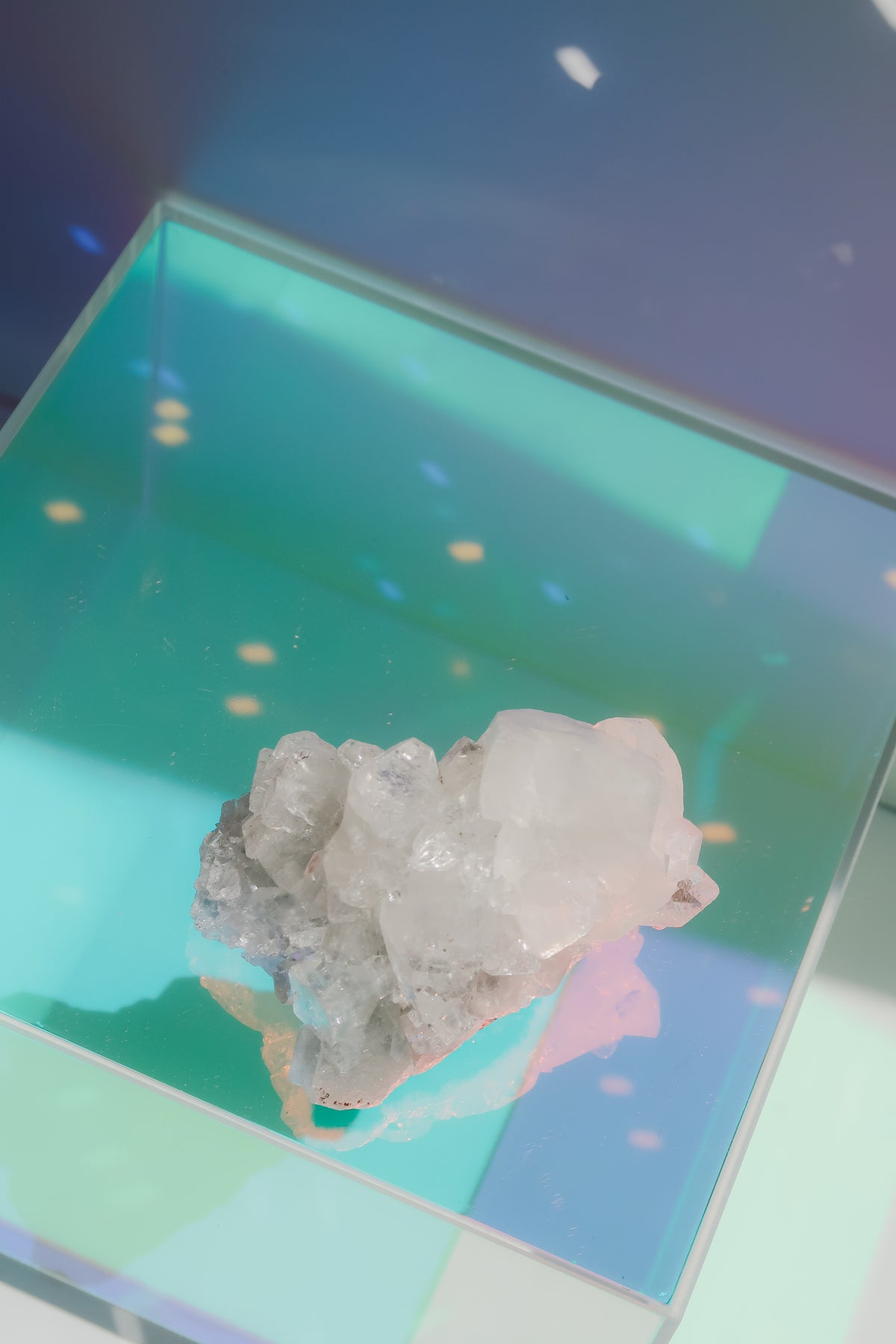 Diamond Apophyllite + Chalcedony Crystal
