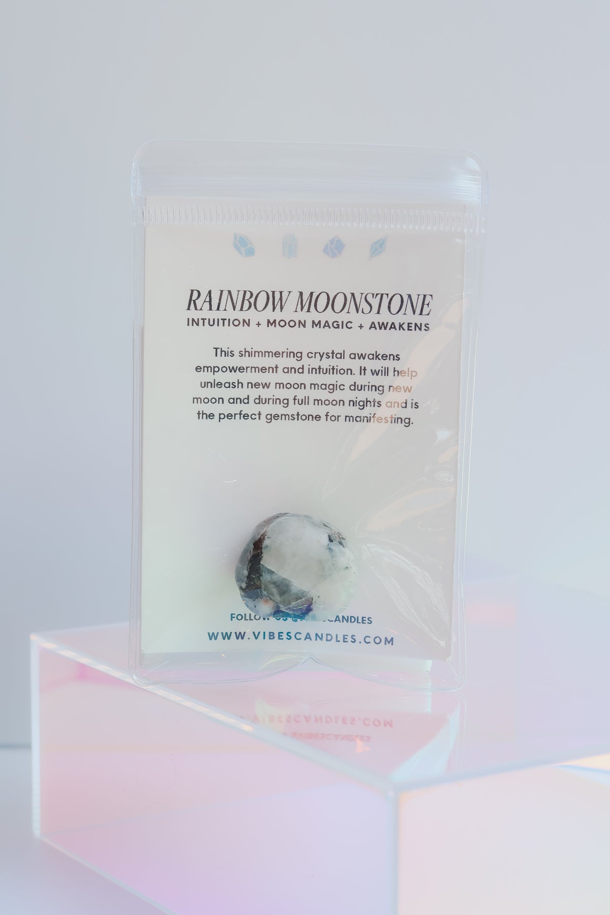 Polished Crystal - Rainbow Moonstone
