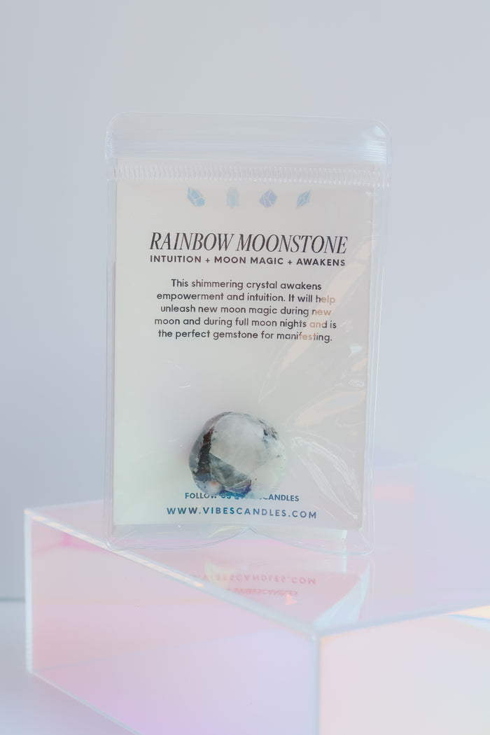 Polished Crystal - Rainbow Moonstone