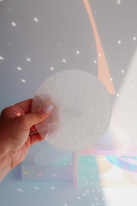Crystal Round Plate - Selenite