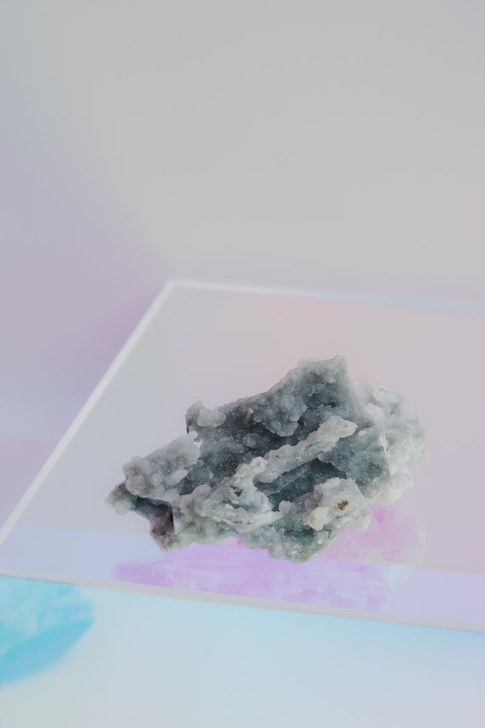 Apophyllite + Blue Chalcedony Crystal