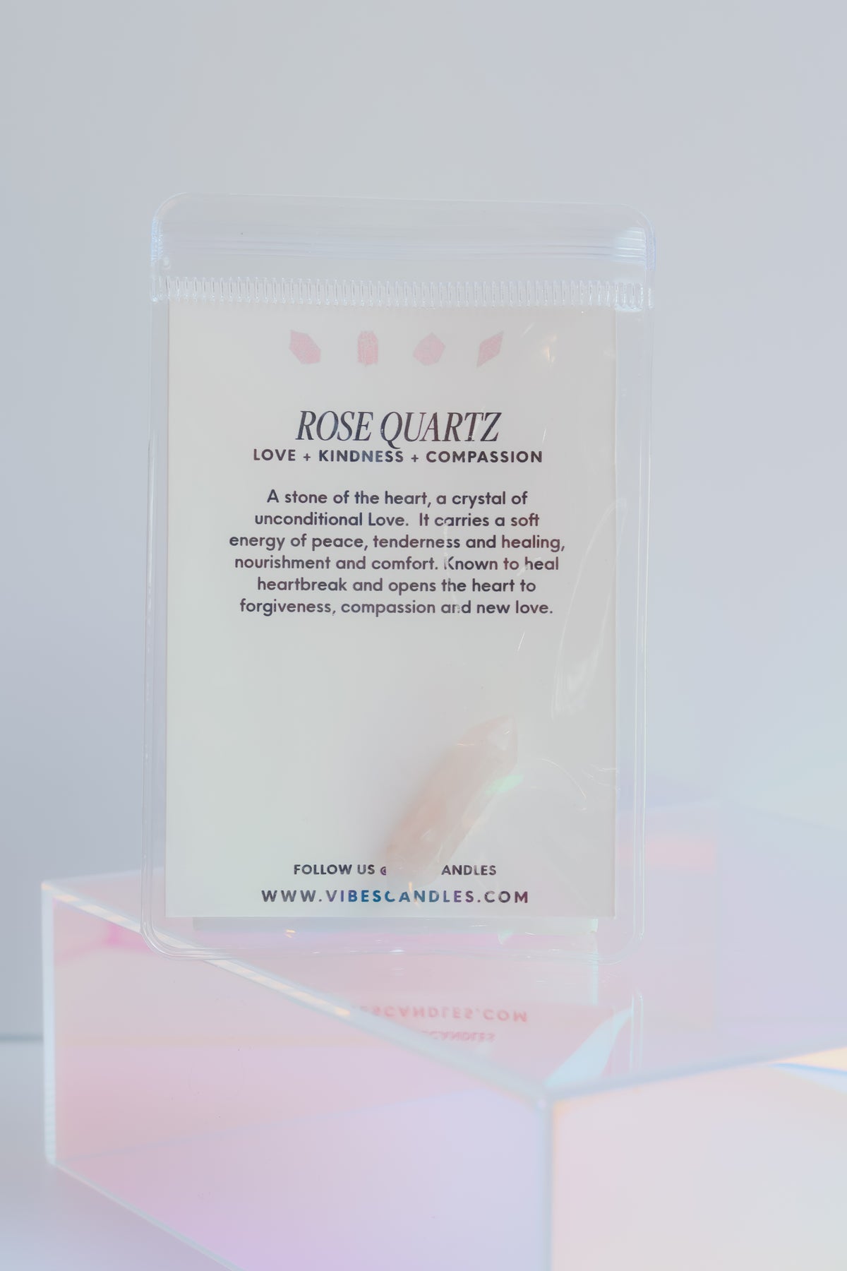 Polished Double Point Crystal - Rose Quartz