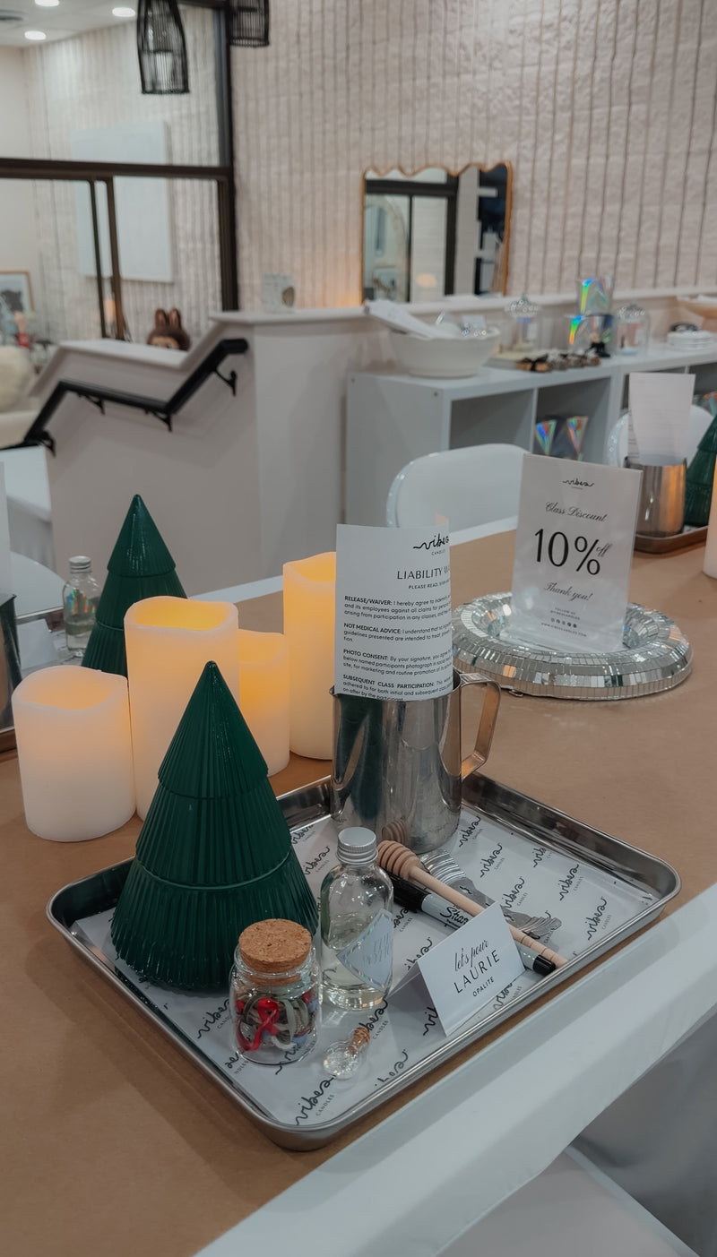 Holiday Tree Candle Making Class - Sunday 12/14/25 @ 12pm