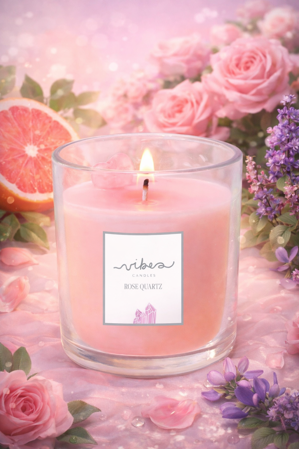 Love Potion Crystal Candle