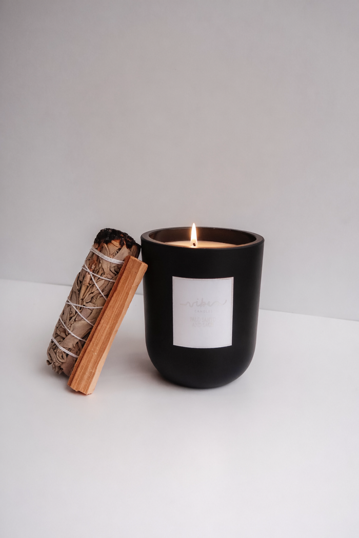10oz Candle - Palo Santo + Sage