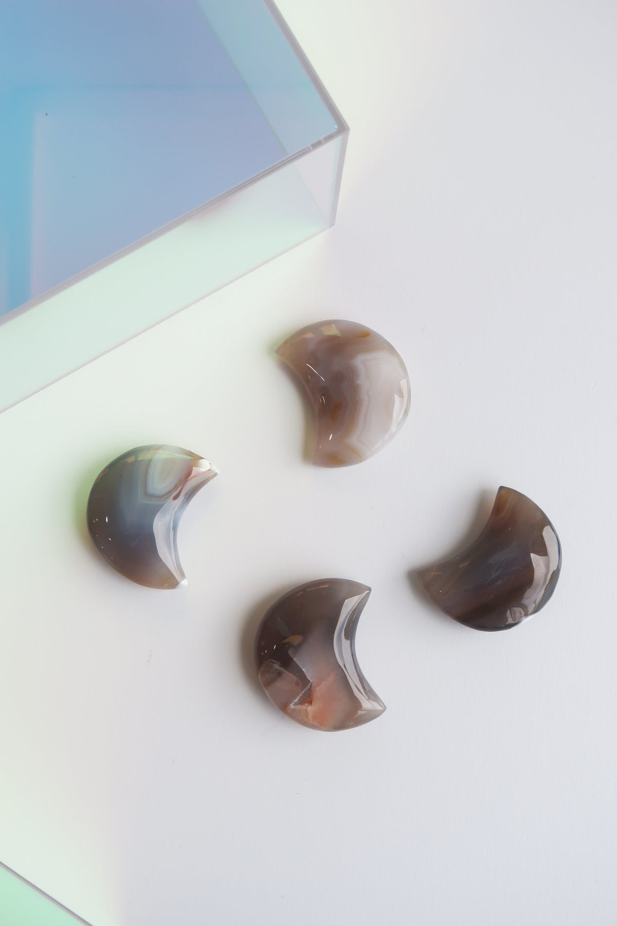 Crescent Crystals - Agate
