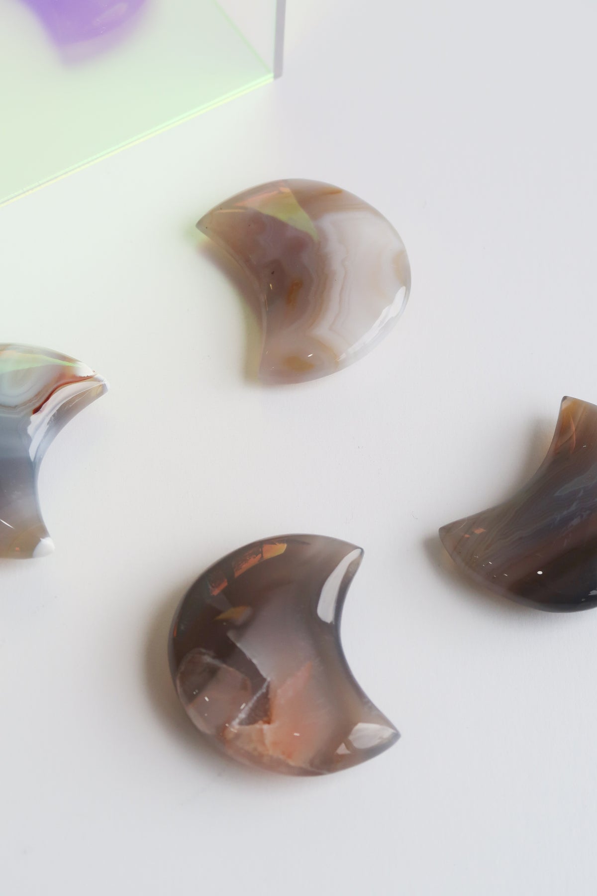 Crescent Crystals - Agate