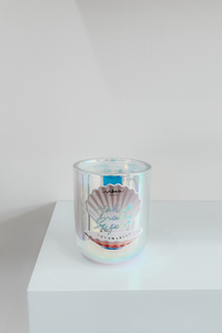 10oz Crystal Candle - Aquamarine - Tranquility + Rejuvenation + Soothing