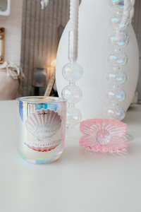 10oz Crystal Candle - Aquamarine - Tranquility + Rejuvenation + Soothing