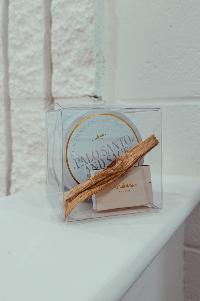 Palo Santo + Sage Candle Tin Set