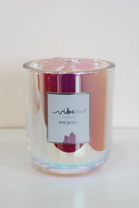 10oz Crystal Candle - Rose Quartz - Love + Kindness + Compassion
