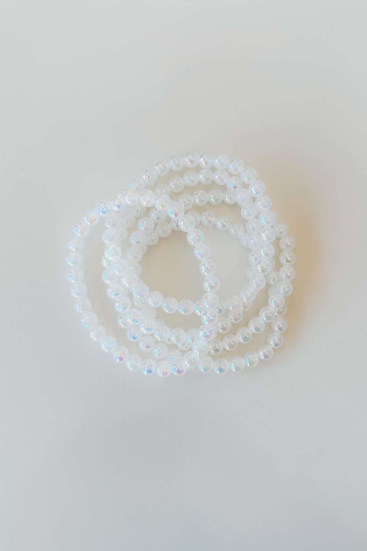 Beaded Bracelet - Angel Aura Selenite