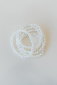 Beaded Bracelet - Angel Aura Selenite