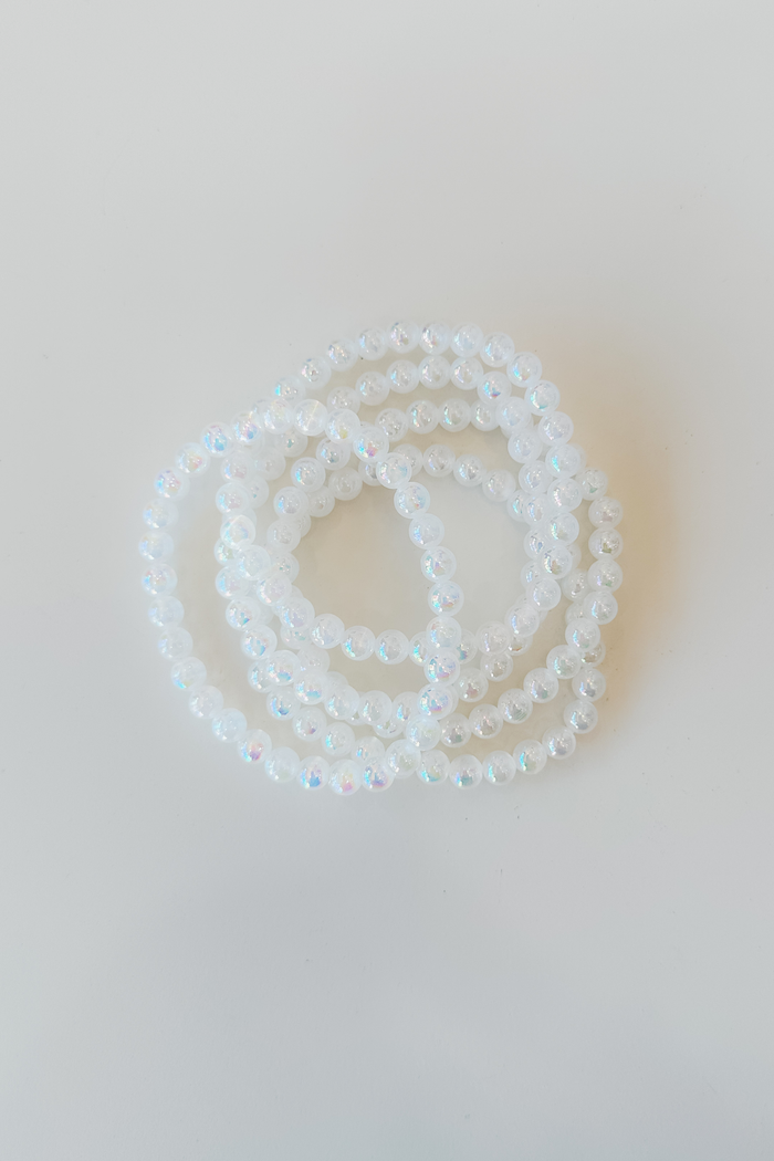 Beaded Bracelet - Angel Aura Selenite