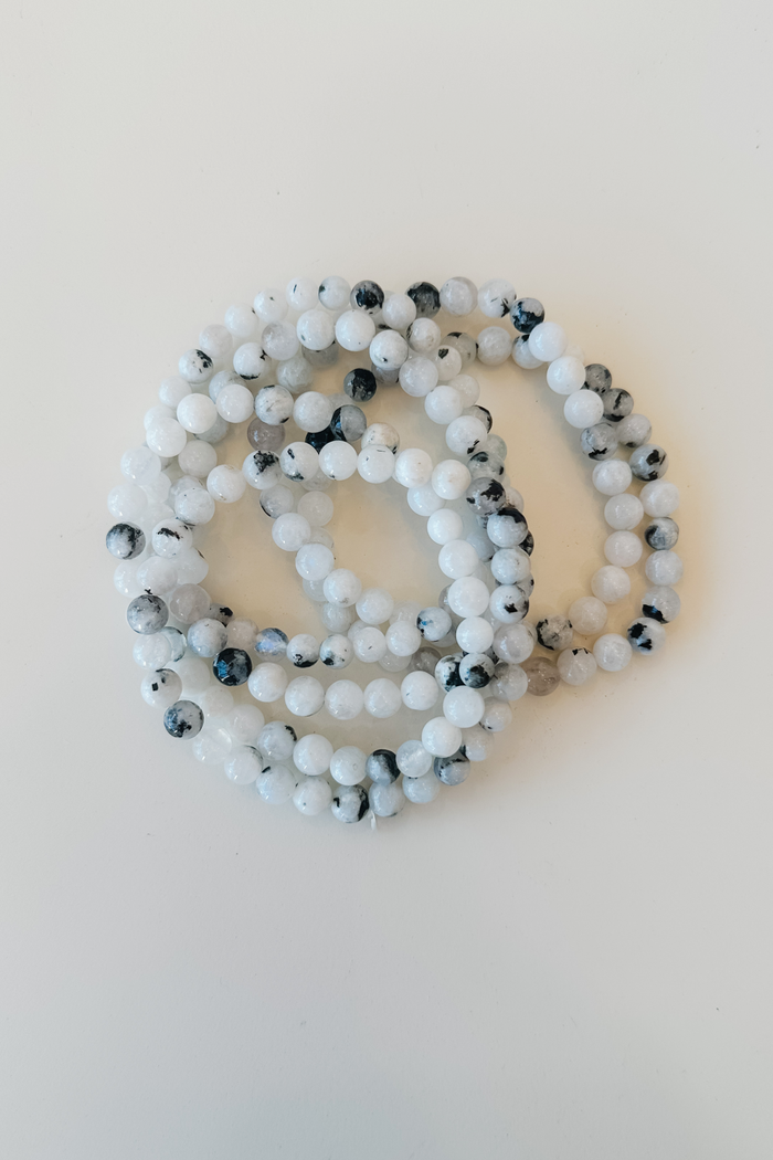 Beaded Bracelet - Rainbow Moonstone