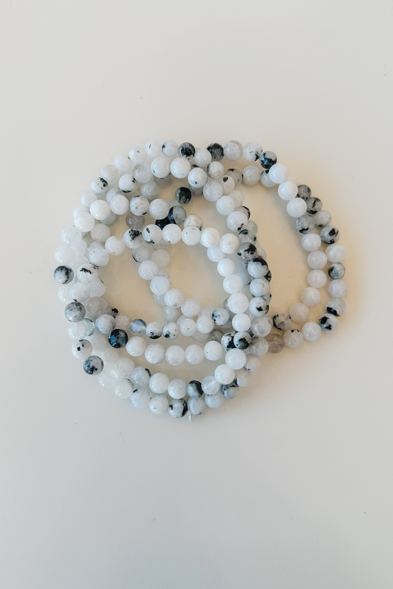 Beaded Bracelet - Rainbow Moonstone