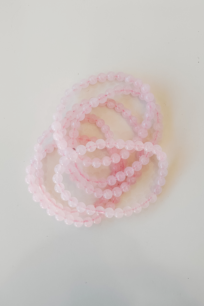 Beaded Bracelet - Rose Quartz
