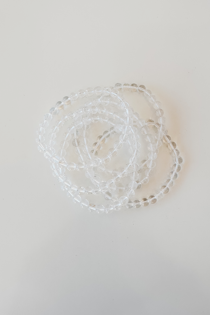 Beaded Bracelet - Clear Quartz