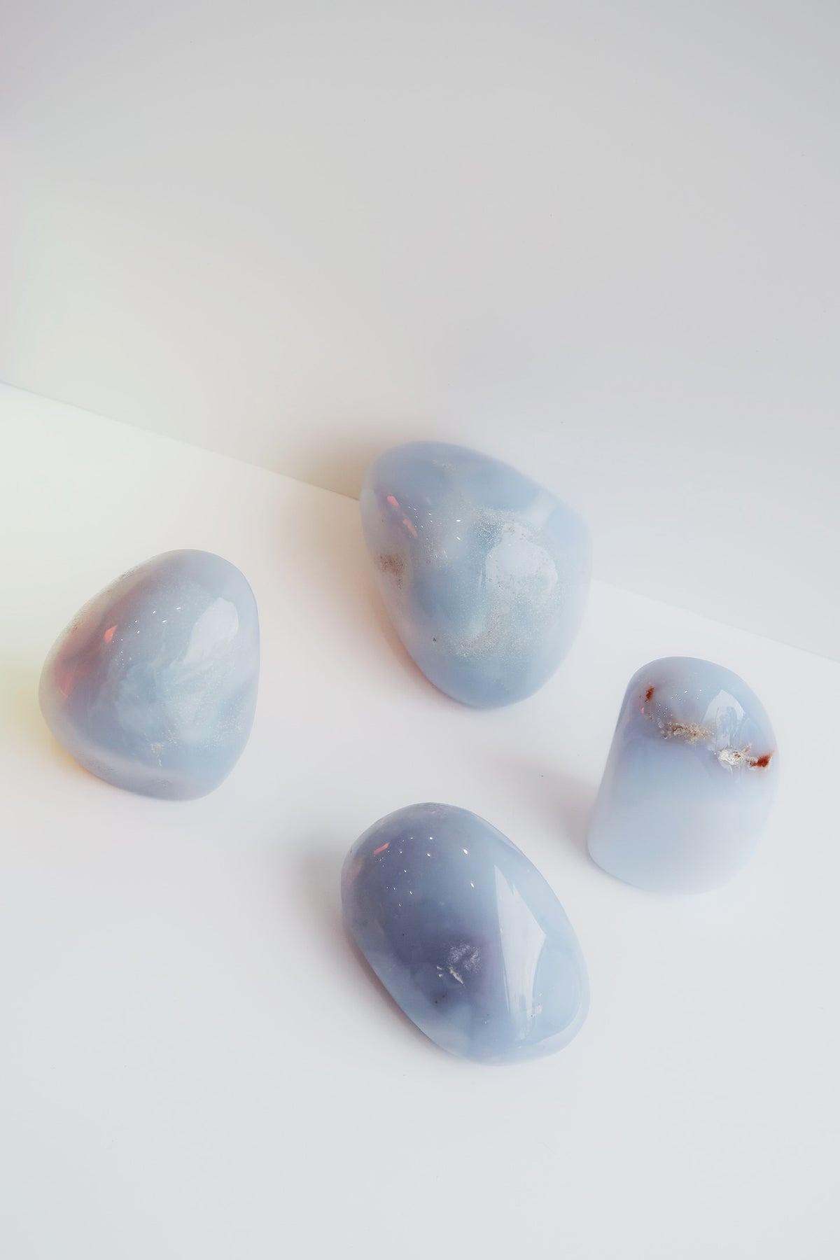 Blue Chalcedony Chunk Crystals