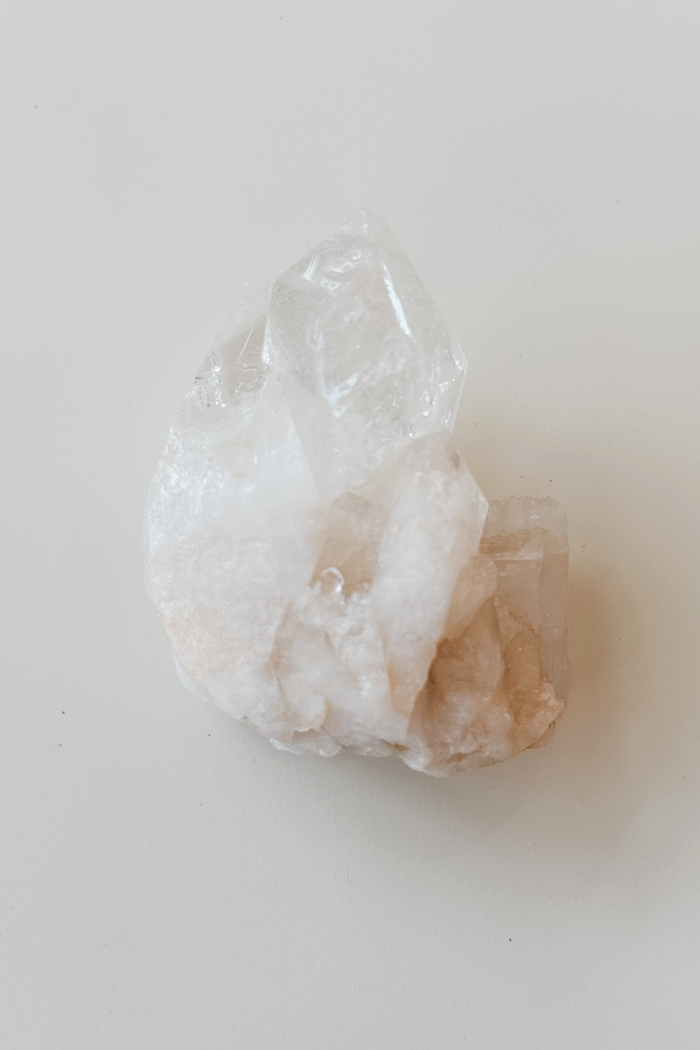 Clear Quartz Crystal Point Cluster