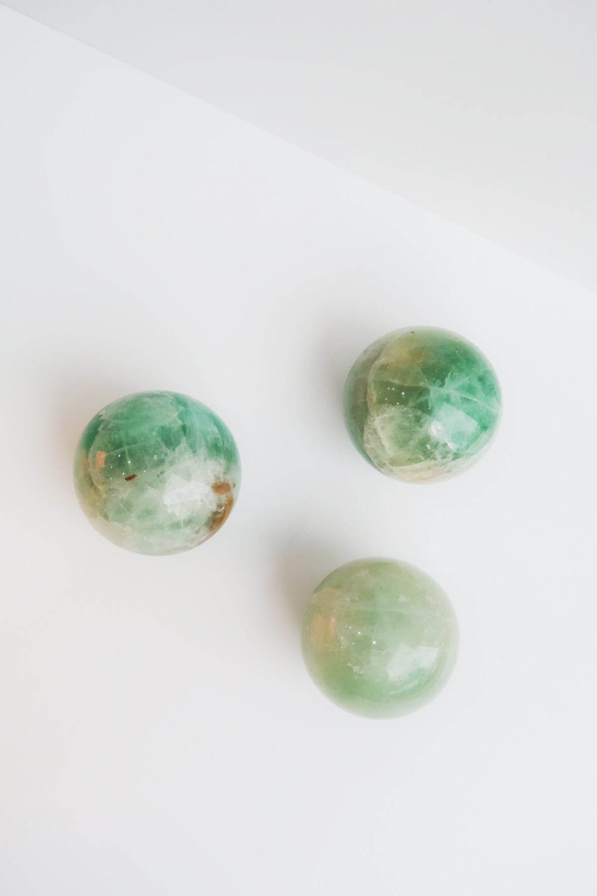 Seafoam Calcite Crystal Sphere