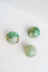 Seafoam Calcite Crystal Sphere