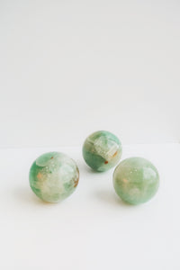 Seafoam Calcite Crystal Sphere