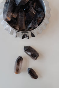 Smoky Quartz Points - Raw Stone