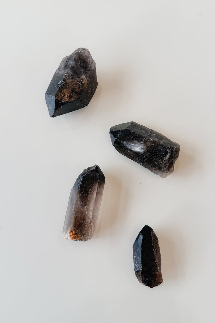 Smoky Quartz Points - Raw Stone