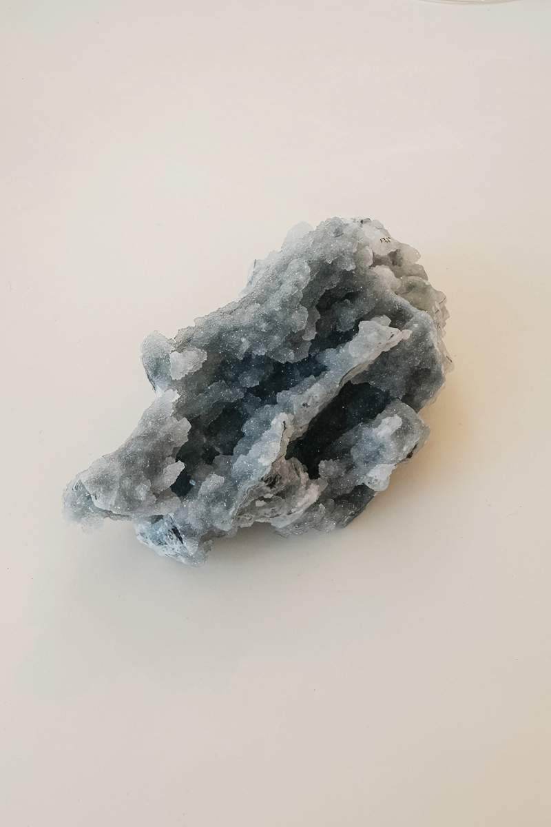 Apophyllite + Blue Chalcedony Crystal