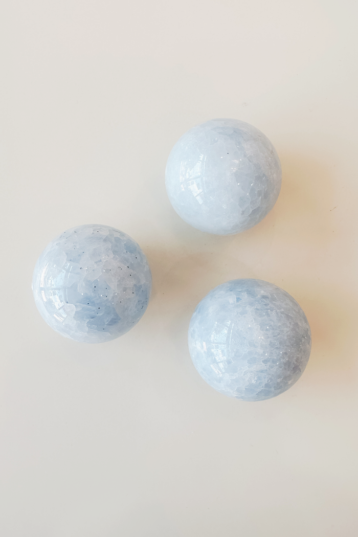 Crystal Sphere - Blue Calcite