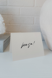 Love ya! Card