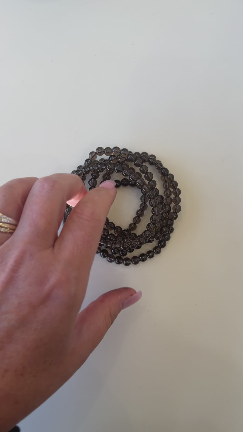 Beaded Bracelet - Smoky Quartz