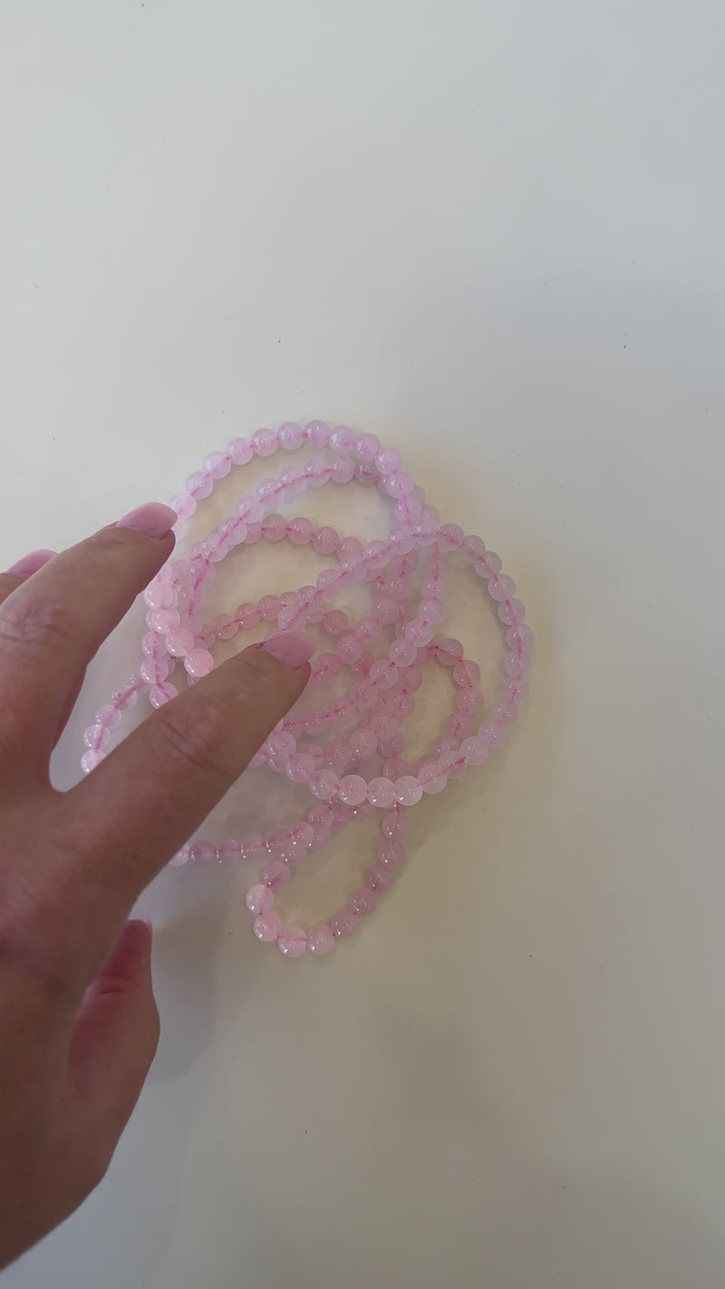 Beaded Bracelet - Rose Quartz
