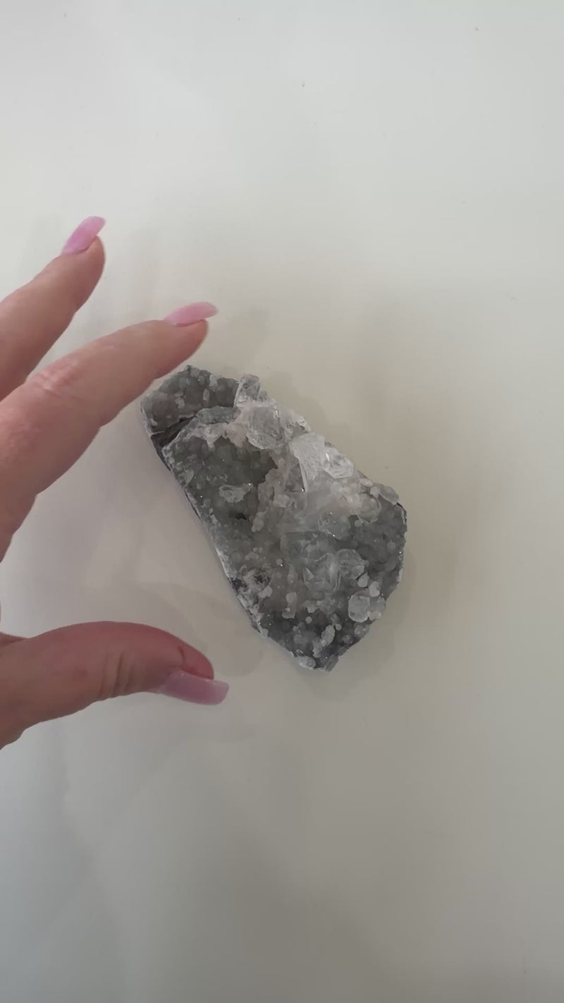 Chalcedony + Apophyllite + Zeolite Crystal