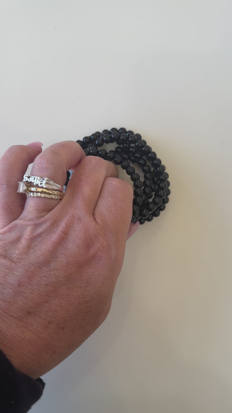 Beaded Bracelet - Black Onyx