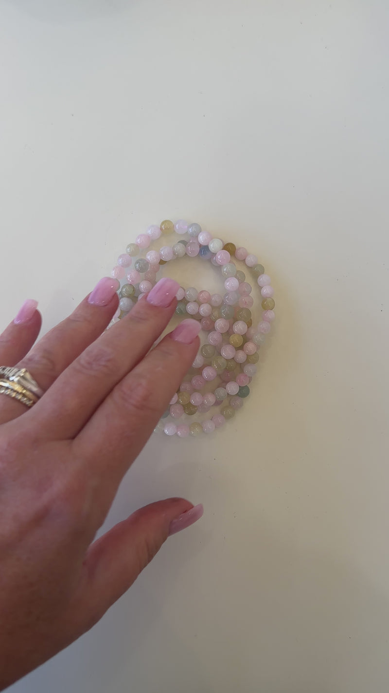Beaded Bracelet - Morganite