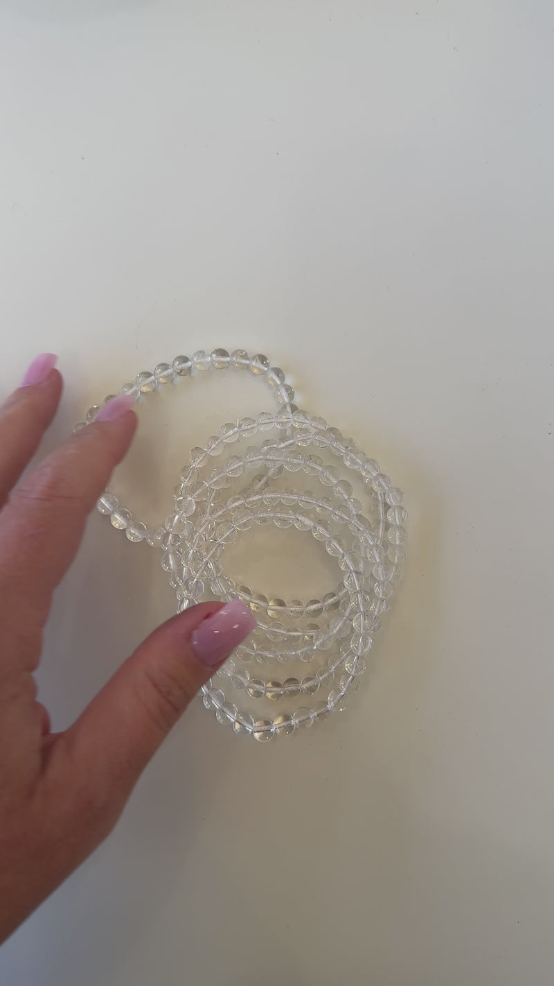 Beaded Bracelet - Clear Quartz