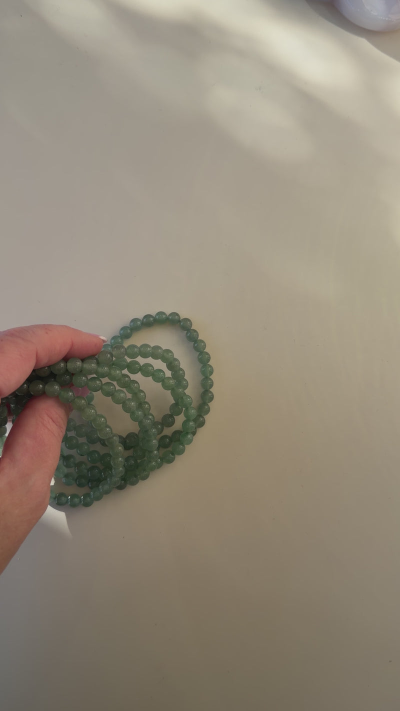 Beaded Bracelet - Green Aventurine