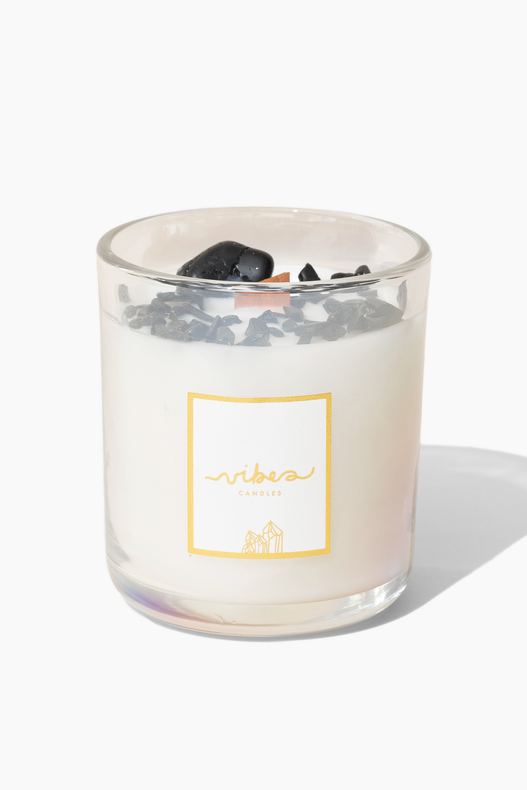 11 oz. Crystal Candle - Black Tourmaline