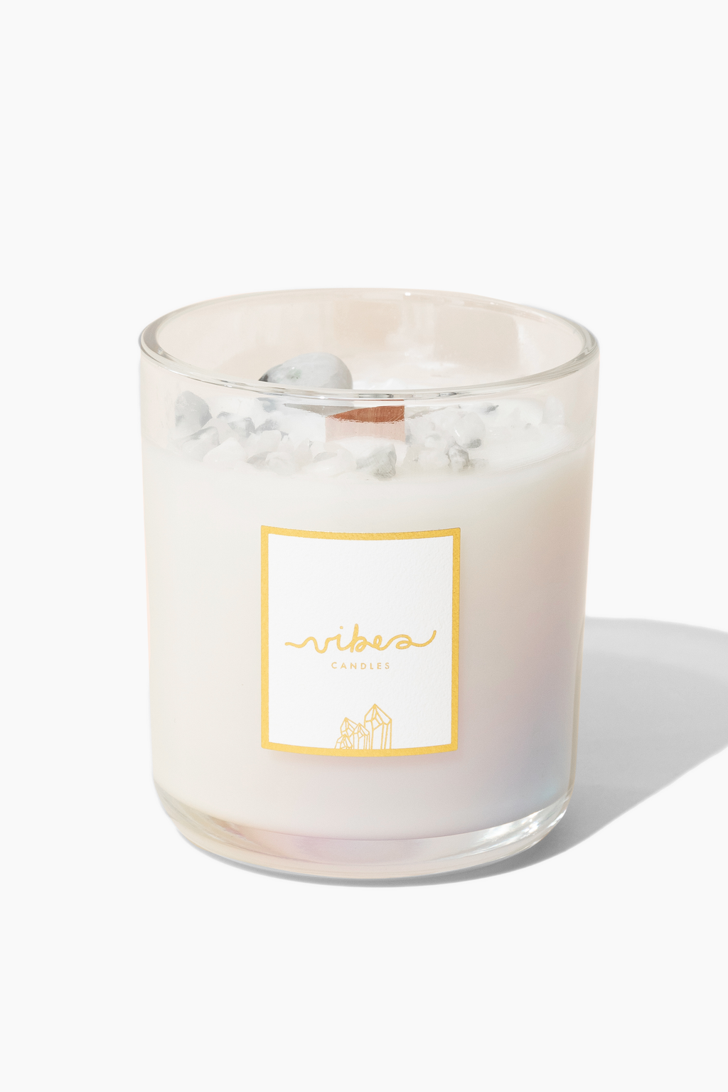 11 oz. Crystal Candle - Rainbow Moonstone